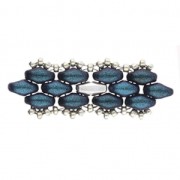 Cymbal Bead Substitute - Cuenta de metal para Superduo 2.5x5mm Vitali Plat enve x1