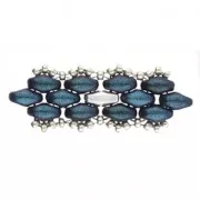 Cymbal Bead Substitute - Cuenta de metal para Superduo 2.5x5mm Vitali Plat enve x1