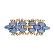 Cymbal Bead Substitute - Cuenta de metal para Superduo 2.5x5mm Vitali Dorado oro fino x1