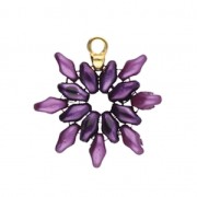 Cymbal Bead Endings - Terminal de acabado SuperDuo 3x5mm Remata Dorado oro fino x1