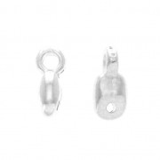 Cymbal Bead Endings - Terminal de acabado -SuperDuo 3.5x8mm Vourkoti Plat envej x1