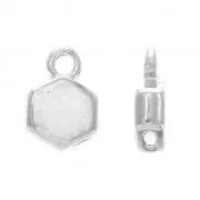 Cymbal Bead Endings - Terminal para tejido HoneyComb 9x6 mm Maragas Plat envej x1