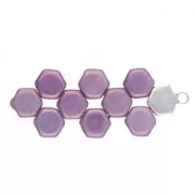 Cymbal Bead Endings - Terminal para tejido HoneyComb 9x6 mm Maragas Plat envej x1