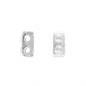 Cymbal Bead Substitute - Cuenta de metal Half Tila 5x2.3x2.7 mm Ornos Plat env x1