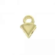Cymbal Bead Endings - Terminal de acabado para GemDuo 4.5x7 mm Kleftiko Dorado oro fino x1