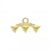 Cymbal Bead Endings - Terminal para tejido cuenta GemDuo 16x8mm Vani III Dorado oro fino x1