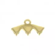 Cymbal Bead Endings - Terminal para tejido cuenta GemDuo 16x8mm Vani III Dorado oro fino x1