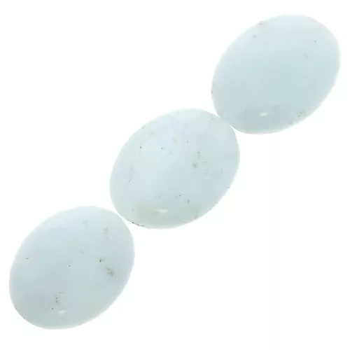 Cuentas Amazonita aceitunas planas 14x10 mm x5