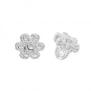 Cymbal - Cuenta flor para Rocalla Miyuki 8/0 - 5 mm Amoudi Plate envejecido x1