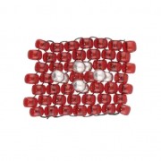 Cymbal - Cuenta bola matal para Rocalla Miyuki 8/0 - 3x5.1mm Elasa Plat envej x1