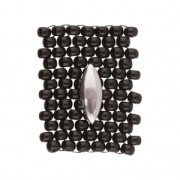 Cymbal - Cuenta de metal para Rocalla Miyuki 8/0 - 5.2x12mm Livari Plat envej x1