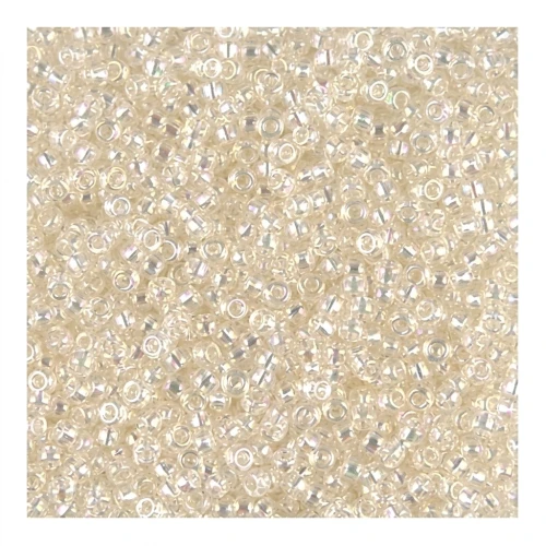 Rocaille Miyuki 15/0 2442 - Crystal Ivory Gold Luster