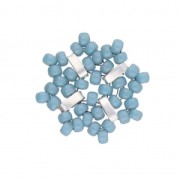 Cymbal - Cuenta de metal para Rocalla Miyuki 8/0 - 2.6x5.5mm Vai Dorado oro fino x1