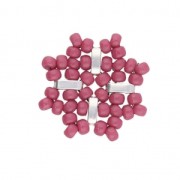 Cymbal - Cuenta de metal para Rocalla Miyuki 8/0 - 2.6x5.5mm Vai Plat env x1