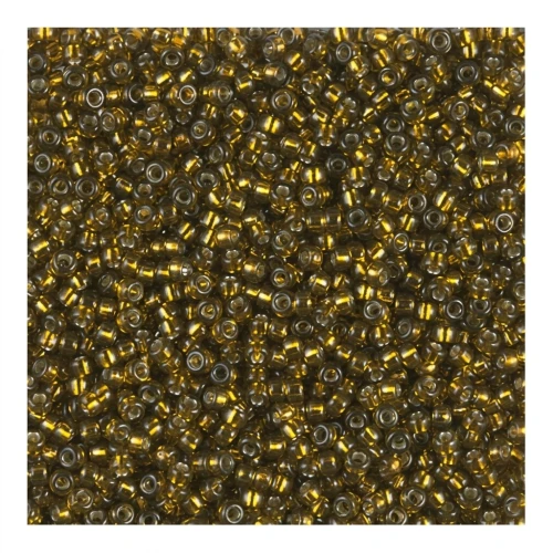 Rocalla Miyuki 15/0 1421 - Dyed Silver Lined Golden Olive