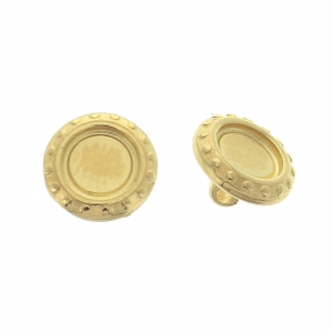 Cymbal - Cuenta de metal para Miyuki Delica 11/0 - 6mm Loutro Dorado oro fino x1