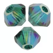 Peonzas de cristal PureCrystal 3 mm - Esmeralda AB x50
