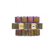 Cymbal Bead Substitute - Cuenta de metal para Tila 5x5x2.4 mm Peponas Dorado oro fino x1