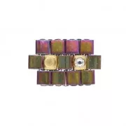 Cymbal Bead Substitute - Cuenta de metal para Tila 5x5x2.4 mm Peponas Dorado oro fino x1