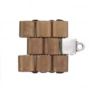 Cymbal Bead Endings - Terminal de acabado para Tila Beads 7x5mm Piperi Plat env x1