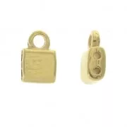 Cymbal Bead Endings - Terminal de acabado para Tila Beads 7x5 mm Piperi Dorado oro fino x1