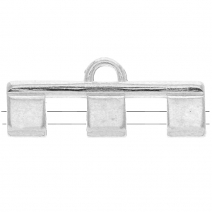 Cymbal - Terminal para tejido de perles Tila Beads 25x10 mm Piperi III Plat env x1