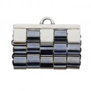 Cymbal - Terminal para tejido de perles Tila Beads 25x10 mm Piperi III Plat env x1