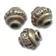 Cuentas de metal bronce 8 mm x5