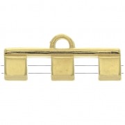 Cymbal - Terminal para tejido de cuentas Tila Beads 25x10 mm Piperi III Dorado oro fino x1|raw }}