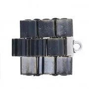 Cymbal - Terminal acabado para tejido cuentas Tila Beads 5x4.7mm Soros Plat envex1