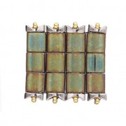 Cymbal Side Bead - Cuenta de metal para Tila Beads 2.5x5mm Tourkou Plat envej x1