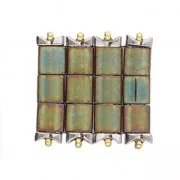 Cymbal Side Bead - Cuenta de metal para Tila Beads 2.5x5mm Tourkou Plat envej x1