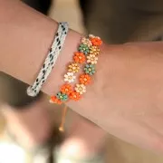 Bobina de hilo encerado Linhasita para micro macramé 0,5 mm - Canela (Palha) x335m