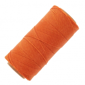 Bobina de hilo encerado Linhasita para micro macramé 0,75 mm - Naranja (387) x228m