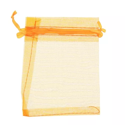 Bolsitas Organza 100x120 mm Naranja x20