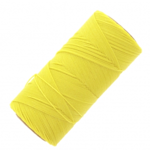 Bobina de hilo encerado Linhasita para micro macramé 0,75 mm - Amarillo (37) x228m