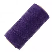 Bobina de hilo encerado Linhasita para micro macramé 0,75 mm - Morado oscuro (369) x228m