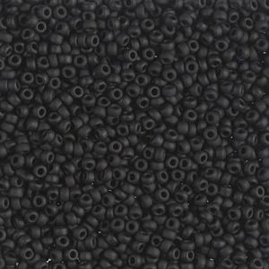 Rocalla Miyuki 15/0 401F - Black Mat