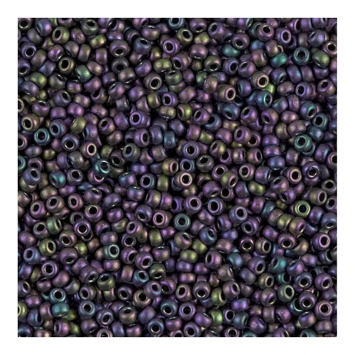 Rocalla Miyuki 11/0 2019 - Metallic Eggplant Iris Mat