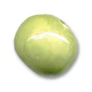 Cuenta de cerámica 15 mm Verde manzana irisado