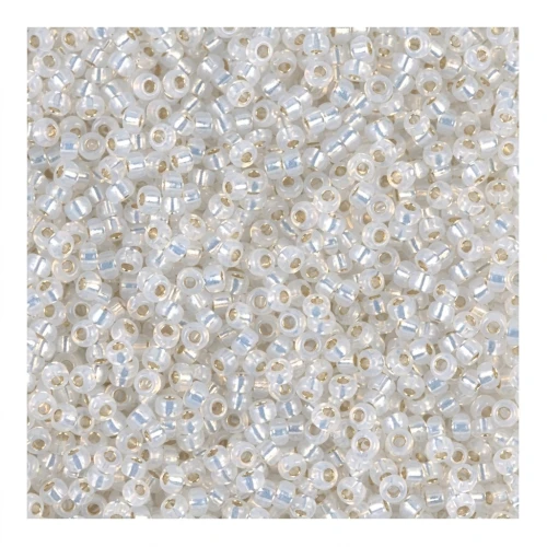 Rocalla Miyuki 15/0 551 - White Opal Silver Lined