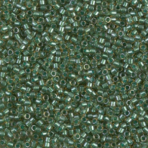 Miyuki Delica 11/0 DB0917 - Sparkling Turquesa Green Lined Topaz x8g