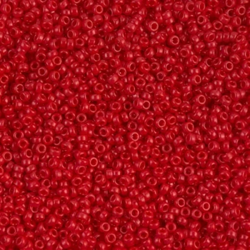 Rocalla Miyuki 15/0 408 - Opaque Red x8 g
