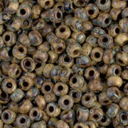 Rocalla Miyuki 6/0 4517 - Opaque Brown Picasso x8g|raw }}
