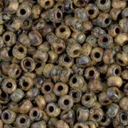 Rocalla Miyuki 6/0 4517 - Opaque Brown Picasso x8g