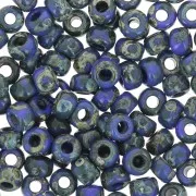 Rocalla Miyuki 6/0 4516 - Opaque Dark Teal Picasso x8g