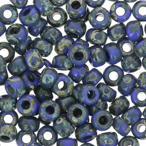 Rocalla Miyuki 6/0 4516 - Opaque Dark Teal Picasso x8g
