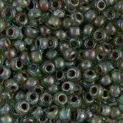 Rocalla Miyuki 6/0 4506 - Transparent Sea Foam Picasso x8g