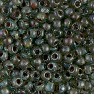 Rocalla Miyuki 6/0 4506 - Transparent Sea Foam Picasso x8g