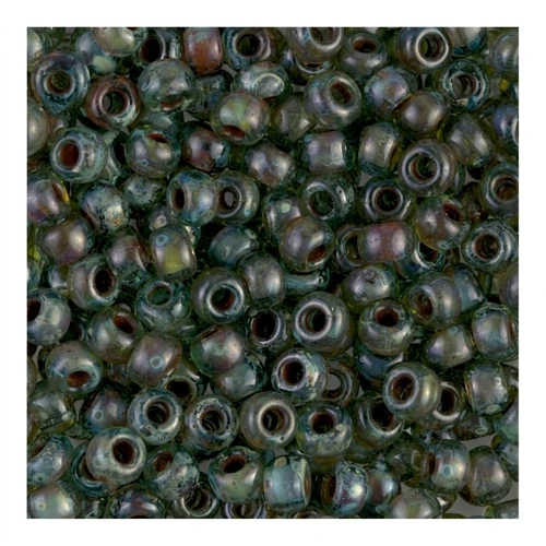 Rocalla Miyuki 6/0 4506 - Transparent Sea Foam Picasso x8g